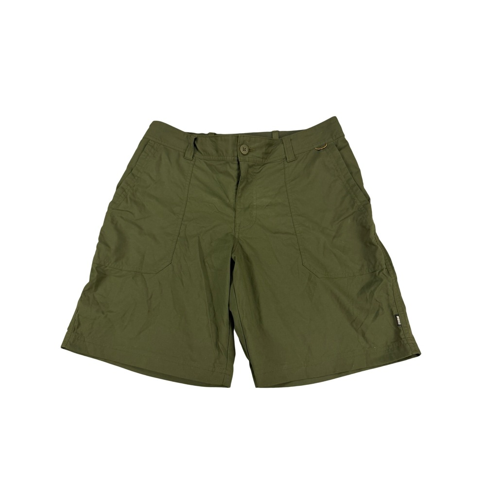 REI Co-op Womens Sahara Hiking Shorts Olive Green Size 12 Stretch Lightweight